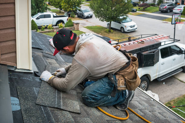Professional Roof Repair technician working in Island Lake, IL
